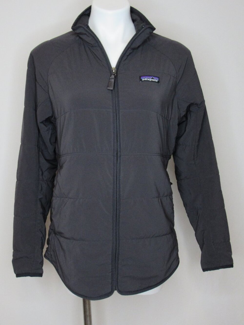 Patagonia PACK IN Jacket Charcoal Black Quilted Women's L Large
